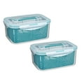 thumbnail image 1 of Clearance Closure Bags & lids & Boxes under $20 Berry Container Fruit Produce Food Storage Containers With Removable Drain Colanders Vegetable Fresh Set | Refrigerator Organizer, 1 of 9