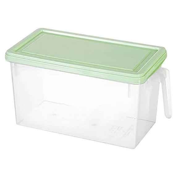 Clearance Closure Bags & lids & Boxes under $5,Plastic Storage Containers Square Storage Organizer Stackable Refrigerator Organizer Handle Kitchen Containers With Lids For Vegetables Meat Egg