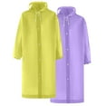 thumbnail image 1 of Clearance Clothes Under $3.00 Abomasnow Rain Ponchos for Men & Women Lightweight Extra Long EVA Rain Coats Waterproof Unisex Rain Jacket with Drawstring Hood, 1 of 8