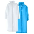 thumbnail image 1 of Clearance Clothes Under $3.00 Abomasnow Rain Ponchos for Men & Women Lightweight Extra Long EVA Rain Coats Waterproof Unisex Rain Jacket with Drawstring Hood, 1 of 8
