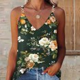 thumbnail image 1 of Clearance Clothes under $5.00 GaThRRgYP Womens Plus Size Tops Clearance,Women's Summer Casual Sleeveless Floral Printing Blouse V-Neck T-Shirt Multicolor XL, 1 of 1