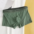 thumbnail image 1 of Clearance Clothes Under $5.00 TMOYZQ Mens Ice Silk Boxer Briefs Breathable Moisture-Wicking Performance Stretch Underpants Soft Tag-Free Briefs in Plus Size (L-4XL), 1 of 3
