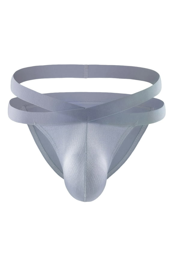 Clearance Clothes Under $5 TMOYZQ Jockstrap for Men, T Back Thong Underwear Stretch Breathable Athletic Supporters Underpants Low Waist Bikini Brief Jock Straps Male Underpants