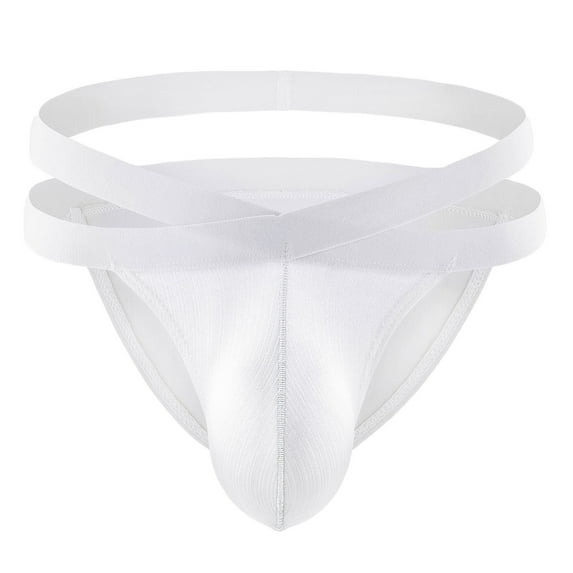 Clearance Clothes Under $5 TMOYZQ Jockstrap for Men, T Back Thong Underwear Stretch Breathable Athletic Supporters Underpants Low Waist Bikini Brief Jock Straps Male Underpants