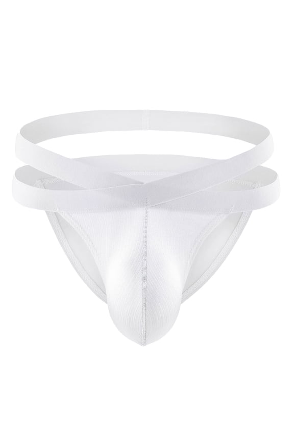 Clearance Clothes Under $5 TMOYZQ Jockstrap for Men, T Back Thong Underwear Stretch Breathable Athletic Supporters Underpants Low Waist Bikini Brief Jock Straps Male Underpants