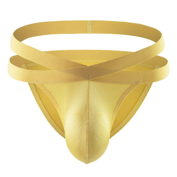 Clearance Clothes Under $5 TMOYZQ Jockstrap for Men, T Back Thong Underwear Stretch Breathable Athletic Supporters Underpants Low Waist Bikini Brief Jock Straps Male Underpants