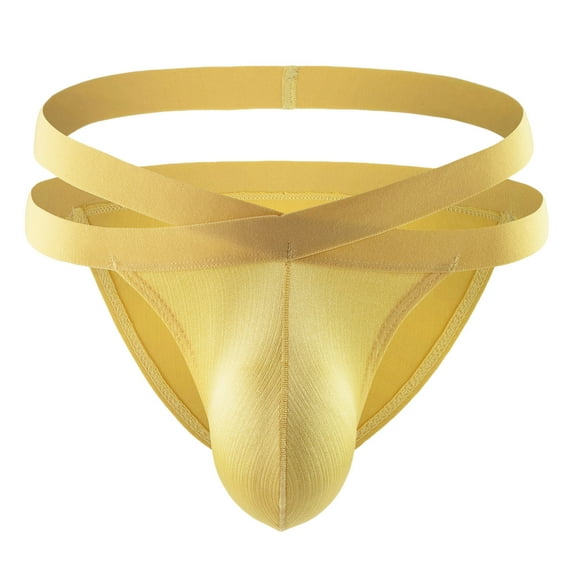 Clearance Clothes Under $5 TMOYZQ Jockstrap for Men, T Back Thong Underwear Stretch Breathable Athletic Supporters Underpants Low Waist Bikini Brief Jock Straps Male Underpants