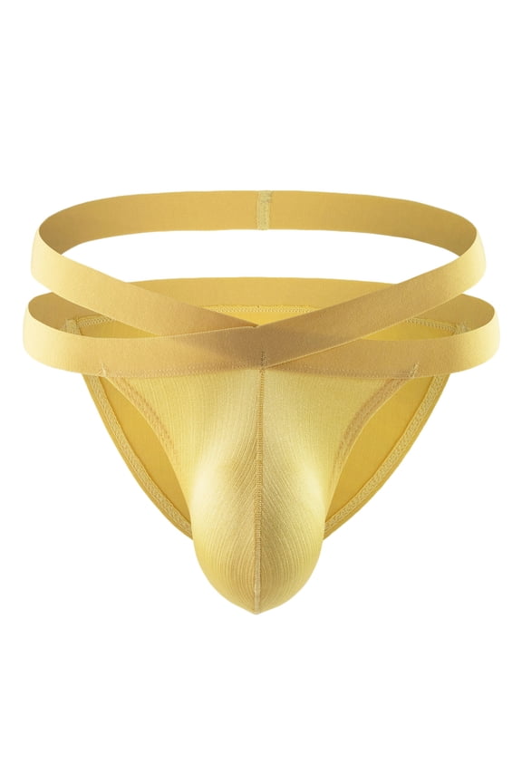 Clearance Clothes Under $5 TMOYZQ Jockstrap for Men, T Back Thong Underwear Stretch Breathable Athletic Supporters Underpants Low Waist Bikini Brief Jock Straps Male Underpants