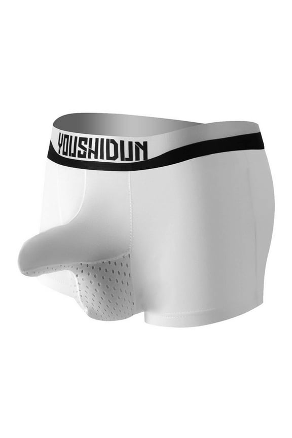 Clearance Clothes Under $5! TMOYZQ Men's Sexy Underwear Soft Breathable Ice Silk Bulge Enhancing Pouch Boxer Briefs Low Waist Quick Dry Trunks Seamless Short Leg Underpants