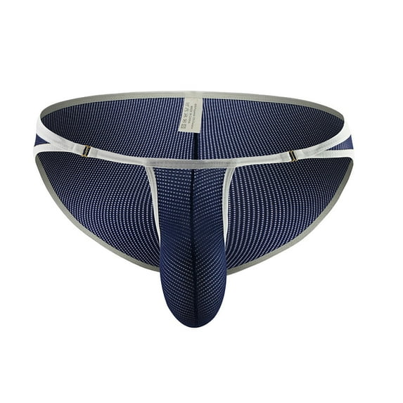 Clearance Clothes Under $5 TMOYZQ Mens Sexy Mesh Bulge Enhancing Bikini Briefs Low Waist Big Ball Pouch Underpants Breathable Stretch Tagless Thong Underwear Athletic Supporter