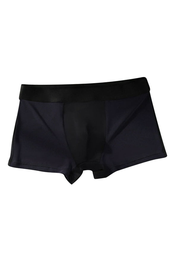 Clearance Clothes Under $5! TMOYZQ Mens Underwear Dual Pouch Low Waist Trunks Support Ball Pouch Bulge Enhancing Soft Breathable Stretch Quick Dry Boxer Briefs