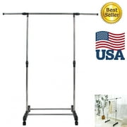 Clearance! Clothes Garment Rack, Heavy Duty Clothing Rolling Rack on Wheels for Hanging Clothe