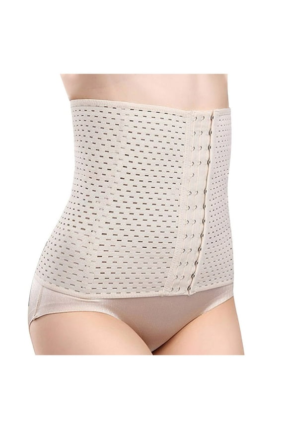 Plus Size Waist Trainer for Women Breathable Hollow Out Body Shaper Tummy Control Shapewear Crochet Long Underbust Corset