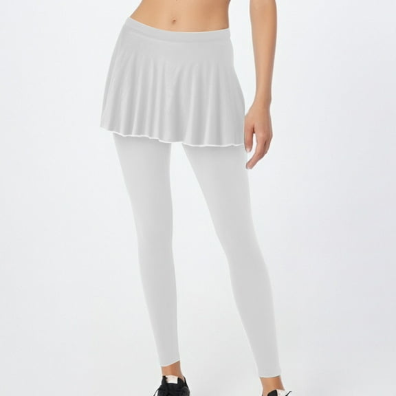 Clearance Clothes Under $10.00 2-in-1 Yoga Pants Women Comfy High Waist Seamless Yoga Leggings Slim Fit Elastic Compression Leggings for Dance Cyclings Running