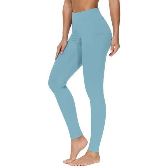 Clearance Clothes Under $10.00 TMOYZQ Women's Seamless Yoga Leggings Casual High Waist Tummy Control Botton Pants, Full Length, Mulit Color Options