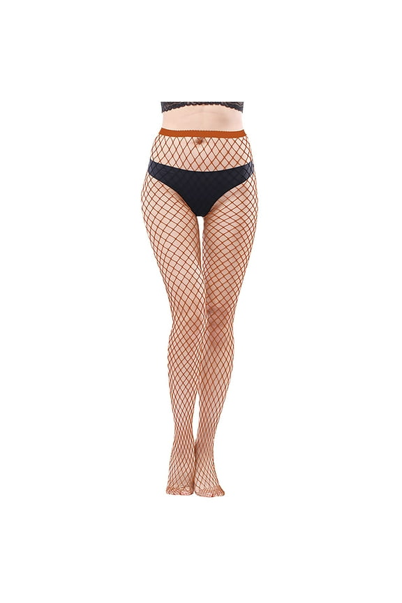 Clearance Clothes Under $5 Abomasnow Fishnet Stockings for Women Sexy High Waist Mesh Fishnet Tights Thigh High Stockings Pantyhose on Clearance Sale