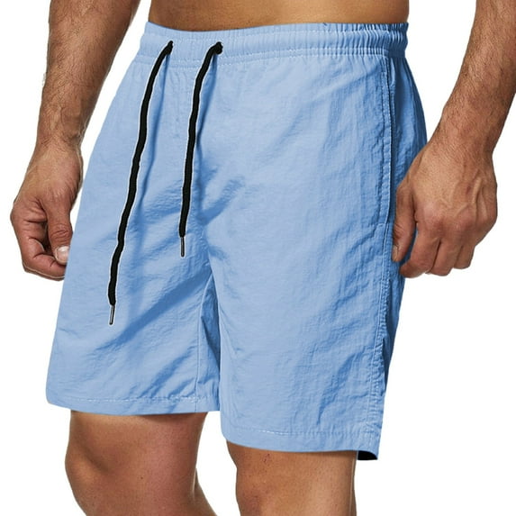 Clothes Under $5!Xixinqiwan Men's Beach Shorts 4 Way Stretch Swim Short Trunks Quick Dry Beach Shorts with Drawsting Pockets