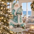 thumbnail image 1 of Clearance! Coastal Santa Message Bottle Acrylic Christmas Ornament, Hanging Christmas Decorations Outdoor Indoor, Nautical Seashell Xmas Keepsake Gift for Christmas Tree & Wreath Decor, 1 of 8