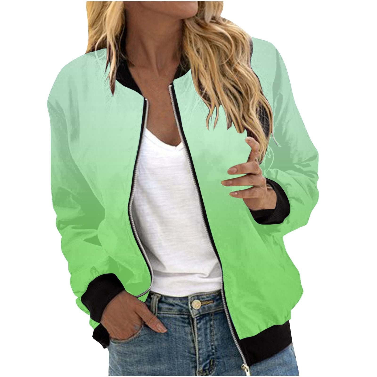 Clearance! Coat For Womens Suitable Daily Jackets Lightweight Zip Up