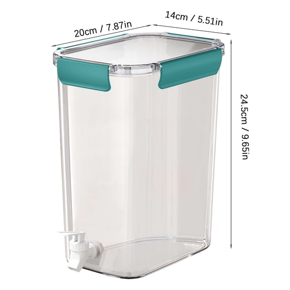 Clearance! Cold Kettle With Faucet in Refrigerator Iced Beverage Dispenser in Refrigerator With Spigot Large Capacity Cold Water Pitcher Fruit Drink Dispenser Beverage Container for Kitchen