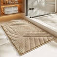 Clearance! Color Bathroom Flocking Absorbent Floor Mat, Household