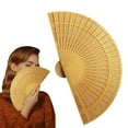 thumbnail image 1 of Clearance! Colorful Floral Wooden Hand Fan Candy Colored Folding Fan with Intricate Carved Patterns Vintage Summer Accessory, 1 of 8