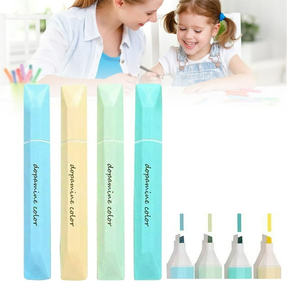 Clearance Colorful Highlighters Assorted Colors Highlighters Multi Color Highlighters Style 4 Colors Available Color Marker Pen Set 5ml