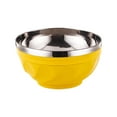 thumbnail image 1 of wnpxqnt Colorful double-layer stainless steel bowl NEW A2W5, 1 of 9