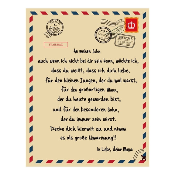 Clearance! Comfortable Wrap Blanket Perfect Letter Blanket A Gift for Family Friends Lovers Blanket,D