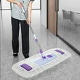 thumbnail image 1 of Clearance! Commercial Dust Mop, Dry and Wet Mop with Replaceable Washable Pads, Telescopic Stainless Steel Pole Mop with 360 Degree Rotating Pads on Clearance, 1 of 9