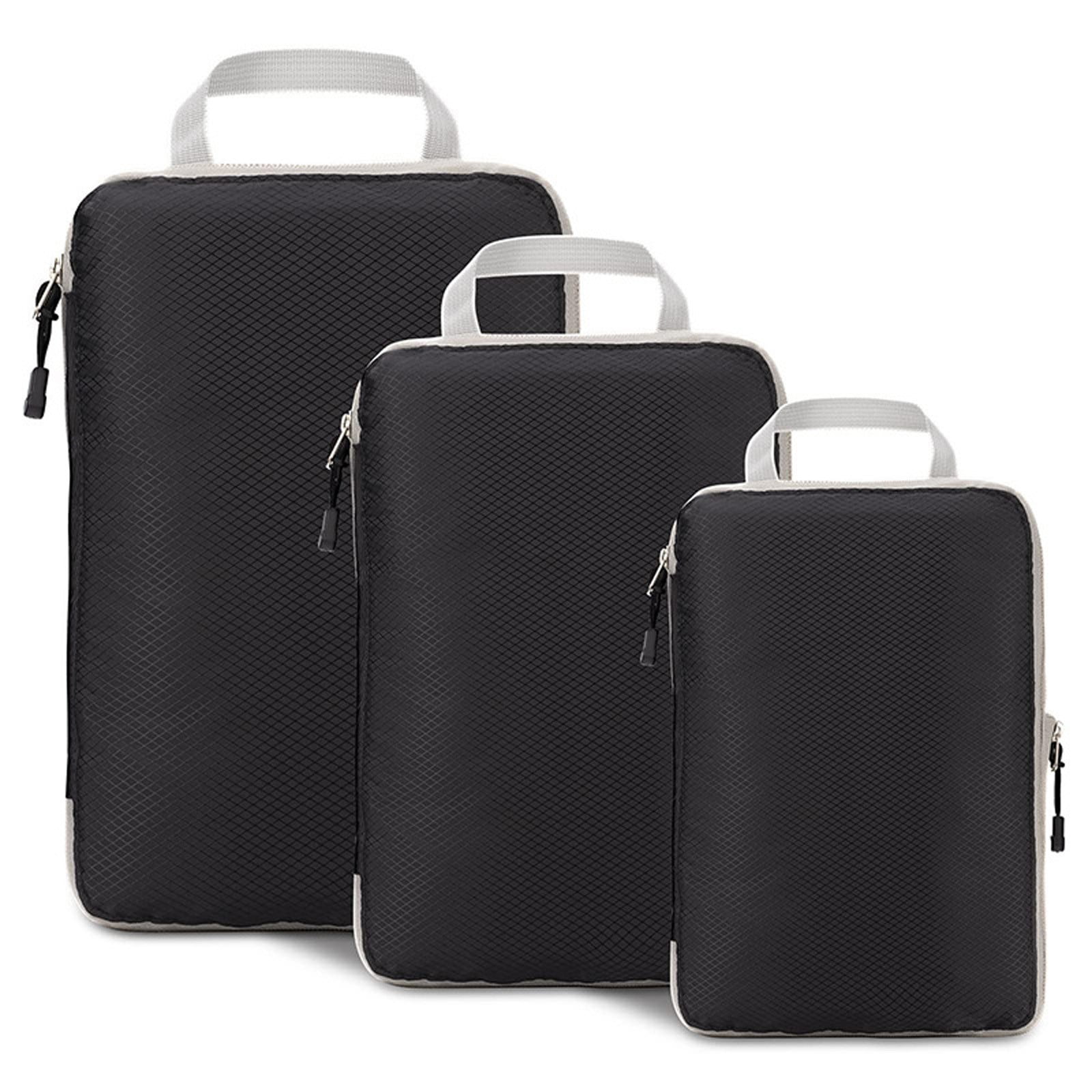 Clearance Compression Packing Cubes For Suitcases Travel 3 PCS Expandable Travel Bags Organizer For Luggage