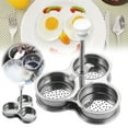 thumbnail image 1 of Clearance Cooking Utensils under $15 Stainless Egg Poacher Egg Poacher Pan Poached Egg Cooker Nonstick Poached Egg Pan Boiled Eggs Maker Egg Pan With 3 Cups Egg Cooker Poached Egg Maker For Kitc, 1 of 8