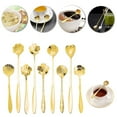 thumbnail image 1 of Clearance Cooking Utensils under $5 Flower Spoon Set 8pcs Stainless Teaspoon Rainbow Color For Coffee Tea Mixing Sugar Ice Stir Bar Spoons 8 Diffient Pattern Colorful Cutlery Set Kitchen Tool Gif, 1 of 9