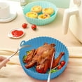 thumbnail image 1 of Clearance Cooking Utensils under $5 Round Reusable Silicone Tray Air Fryer Accessories For Kitchen, 1 of 4