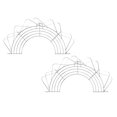 thumbnail image 1 of Clearance Cooking Utensils under $7 1Pcs Rack Semi Circular Kitchen Wok Fry Pan Pot For Fry Pan Drainer Rack For Chicken, 1 of 7