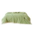 thumbnail image 1 of Clearance Cooling Blanket,Hwkond Machine Washable Lightweight Cotton Quilt - Ideal For AirConditioned Rooms All-Season Cool Comfort Easy Care 110x150cm/43.3x59.05in,Green,110x150cm, 1 of 7