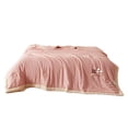 thumbnail image 1 of Clearance Cooling Blanket,Hwkond Machine Washable Lightweight Cotton Quilt - Ideal For AirConditioned Rooms All-Season Cool Comfort Easy Care 110x150cm/43.3x59.05in,Pink,110x150cm, 1 of 7