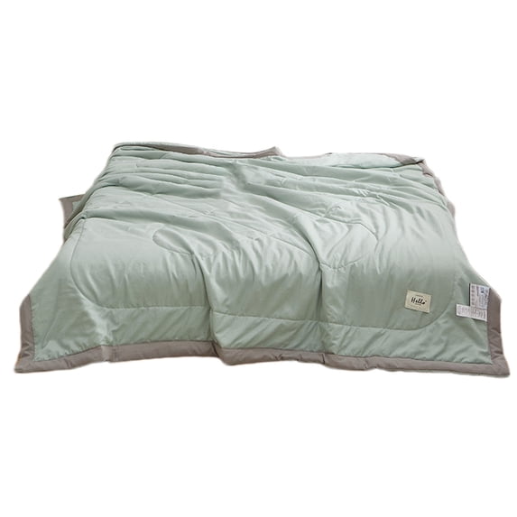 Clearance Cooling Blanket,Hwkond Machine Washable Lightweight Cotton Quilt - Ideal For AirConditioned Rooms All-Season Cool Comfort Easy Care 110x150cm/43.3x59.05in,Green,110x150cm