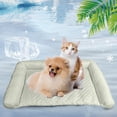 thumbnail image 1 of Cooling Mat for Dogs, Heatrelief Cooling Dog Bed, Durable Machine Washable Cool Pad for Small to Large Pets Keeps Your Pet, Comfortable and Safe on Hot Days (Green, XL(32*20in/80*50cm)), 1 of 5