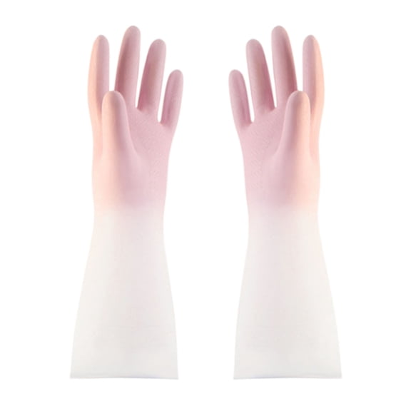 Clearance！Coopang Gradient Waterproof Latex Gloves Laundry Household Cleaning Gloves Kitchen Durable Dishwashing GlovesHome and Kitchen