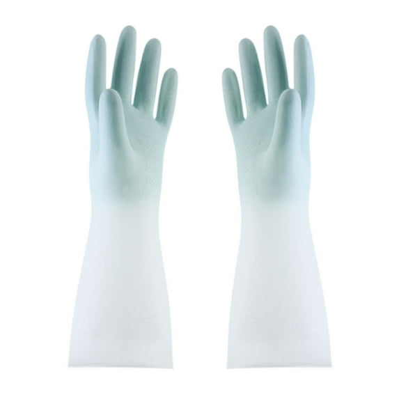 Clearance!Coopang Gradient Waterproof Latex Gloves Laundry Household Cleaning Gloves Kitchen Durable Dishwashing GlovesHome and Kitchen