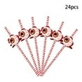 thumbnail image 1 of Clearance！Coorders Spooky Halloween Party Straws, 24 PCS, Skull and Spider Design, Disposable, Food-Grade, Perfect for Drinks and Decorations, 1 of 9