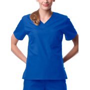 Clearance Core by Maevn Womens Sporty V-Neck Solid Scrub Top