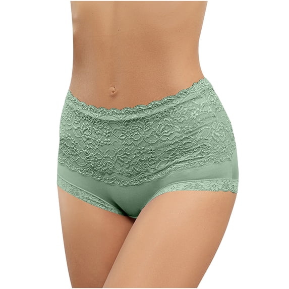 Clearance! Cotton Panties for Women, Women's Floral Lace High Waisted Oversized Underwear With Multi-color Pants