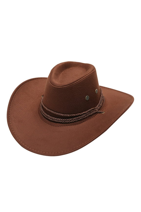 2025 Cowboy Hats,Hats Men Women Cowboy Hat Western Cap Wide Brim Sunhat Winter
