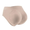 thumbnail image 1 of Clearance Cqxid525 Panties for Women Women's Solid Color Detachable Pad Peach Shaping Underwear Pants Soft Strech Ladies Breathable Brown, 1 of 4
