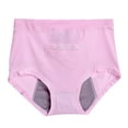 thumbnail image 1 of Clearance Cqxid525 Seamless Women Underwear Women's Large Textile Underwear Pocket for Menstruation Warm High Waist Anti Side Leakage Big Aunt Sanitary Pants Underwear Ladies Panties Pink, 1 of 6