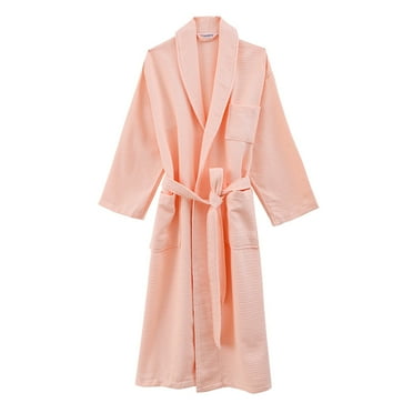 Clearance! Cqxid525 Terry Cloth Robes for Women All Cotton Four Season Lengthened Beehive Bathrobe Bathrobe Nightgown Housewear Couples Hotel Soft Ladies Sleepwear Orange 1PC