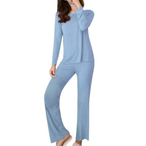 Clothing Cqxid525 Thermal Underwear for Women Long Warm Underwear Women Winter Long Sleeve Solid Color Base Set Large Size Pajamas Two Piece Set Winter Warm Top & Bottom 1PC