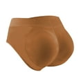 thumbnail image 1 of Clearance Cqxid525 Womens Underwear Cotton Hipster Panties Women's Solid Color Detachable Pad Peach Shaping Underwear Pants Full Coverage Briefs Brown, 1 of 4
